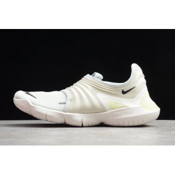 2020 Nike Free RN Flyknit 3.0 Pure Platinum Luminous Green AQ5707-004 Shoes